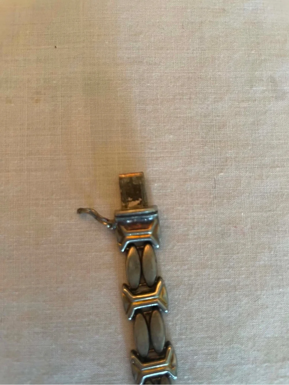 Sterling silver Link Bracelet - Vintage Style 7.25”